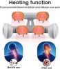 Neck massage and warm neck relaxation, neck pain relief, deep tissue equipment, neck massage, muscle relaxation, 4-head cordless massage, gift for wom