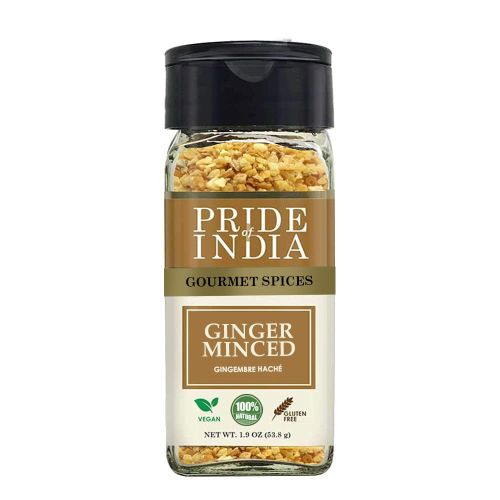 Pride of India ‚Äì Ginger Minced Whole ‚Äì Gourmet Spice ‚Äì Rich in Antioxidant ‚Äì Potent Flavor - Great for Adding Flavor to Stir Fries & Sauces ‚Ä