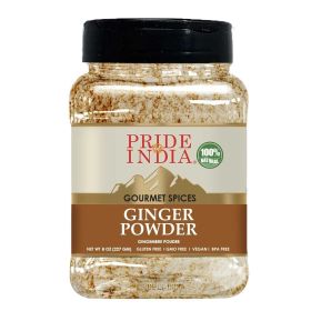 Pride of India ‚Äì Ginger Fine Ground ‚Äì Gourmet Spice ‚Äì Blends Well ‚Äì Good for Cooking/Baking/Tea & More ‚Äì No Additives ‚Äì Fresh Root Powder (size: Ginger Fine Ground)